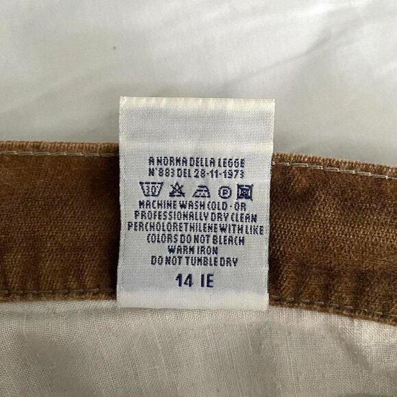 90s vintage Dolce & Gabbana D&G Italy Womens Brown Cropped Cotton Pants 30/44 - Picture 7 of 7